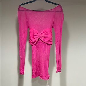 Pink Off-Shoulder top